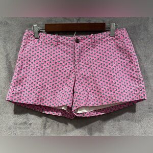 Ralph Lauren Sport Women's Shorts Size 4 Pink Green Print Lined EUC